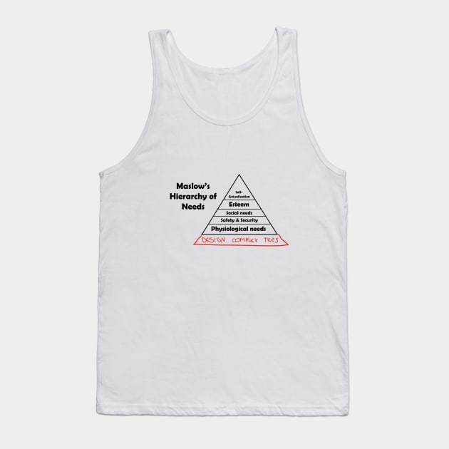 Maslow's Hierarchy of Complex Tees Tank Top by Cepea